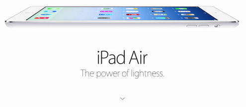 Fuente Imagen: http://www.apple.com/ipad-air/ (captura de pantalla)