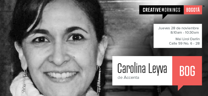 Carolina Leyva hablará sobre Empatía en CreativeMornigns/Bogotá de Noviembre