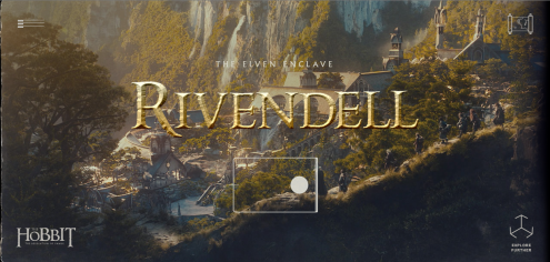 Pantalla de entrada a Rivendell, uno de los escenarios.