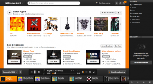 music streaming grooveshark 