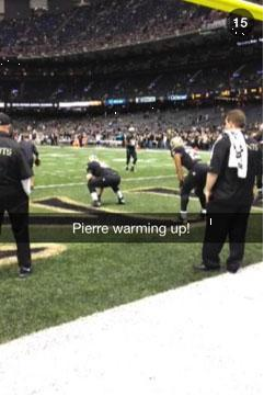 The New Orleans Saints Snapchat