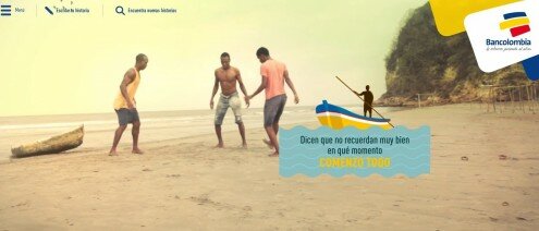 Historia 'El Equipo de la Playa'. Imagen: bancolombia.com/masalladelavictoria/