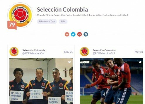 Klout Score de @FCFSeleccionCol