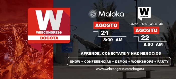 Prepárese para la segunda edición de WebCongress en Bogotá